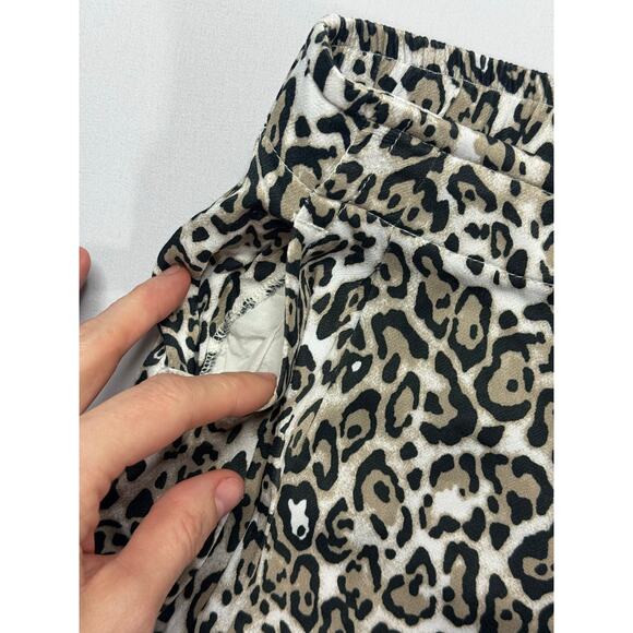 Maeve by Anthropologie Women's Leopard Print Wide Leg Pants - Size XSP (25x27.5) - Picture 2 of 5